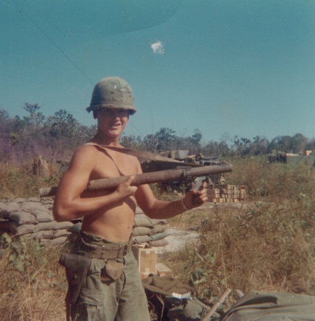 Nameless person holding M79